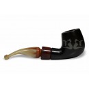 Cachimbo Bertoldi Anel Madeira Preto com Filtro Permanente